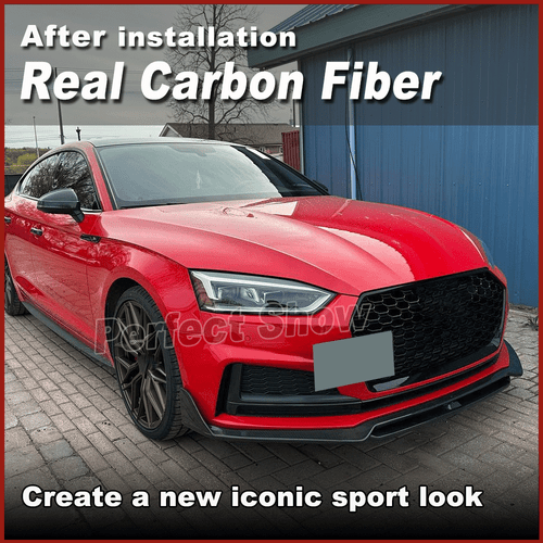 Alerón delantero de carbono labio delantero labio delantero para Audi A5 Sline S5 2017-2019 - Imagen 5 de 12
