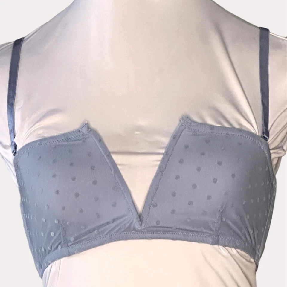 Intimately Free People Sierra Bandeau The Rain Malla Lunares Azul S Nuevo con Etiquetas Foto 3 de 4