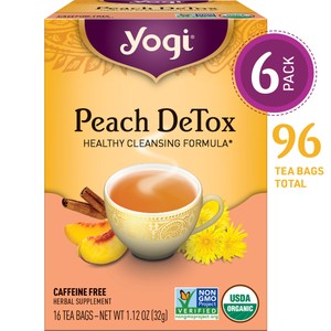 Yogi Tea Peach Detox Healthy Cleansing Formula 6 Pack 96 Tea Bags Total Ebay