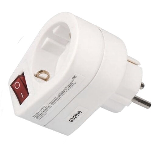 ADATTATORE SPINA MASCHIO E FEMMINA SCHUKO FRANCO TEDESCA