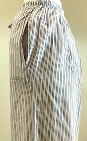 Victoria's Secret Lounge Drawstring PJ Sleep Bottom Pants w Pockets Stripe S