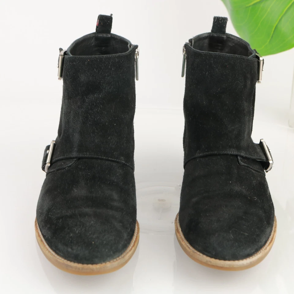 Michael Kors Women's Adams Boot Size 9 Black Suede Double Strap Boho Casual - Image 3 of 4