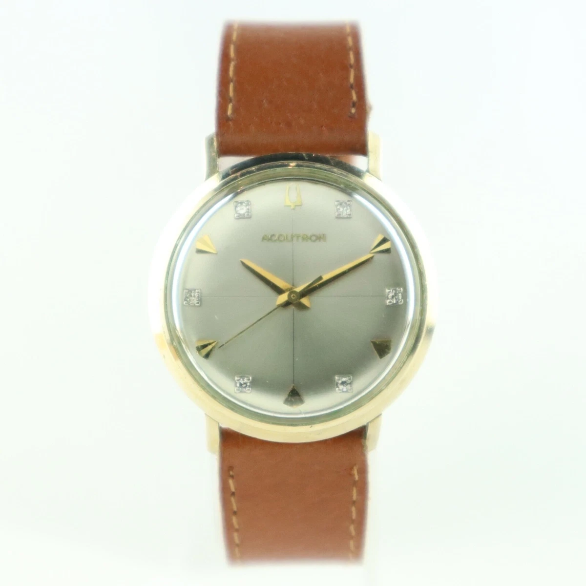 Vintage Bulova Accutron 214 Men s Tuning Fork Wristwatch 10k GF w