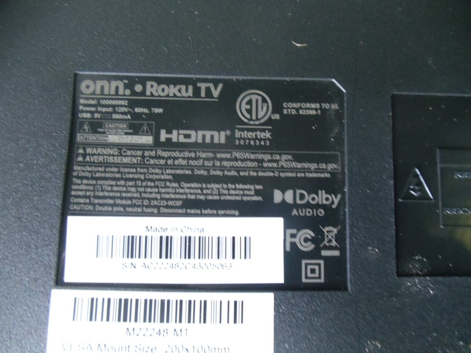 LD3960SJ3001 Tv stand legs ONN 100012584M HITACHI 40C311 w screws eBay