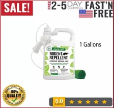 Mighty Mint 1 Gallon Mice Rat Rodent Repellent Spray, All Natural Peppermint Oil