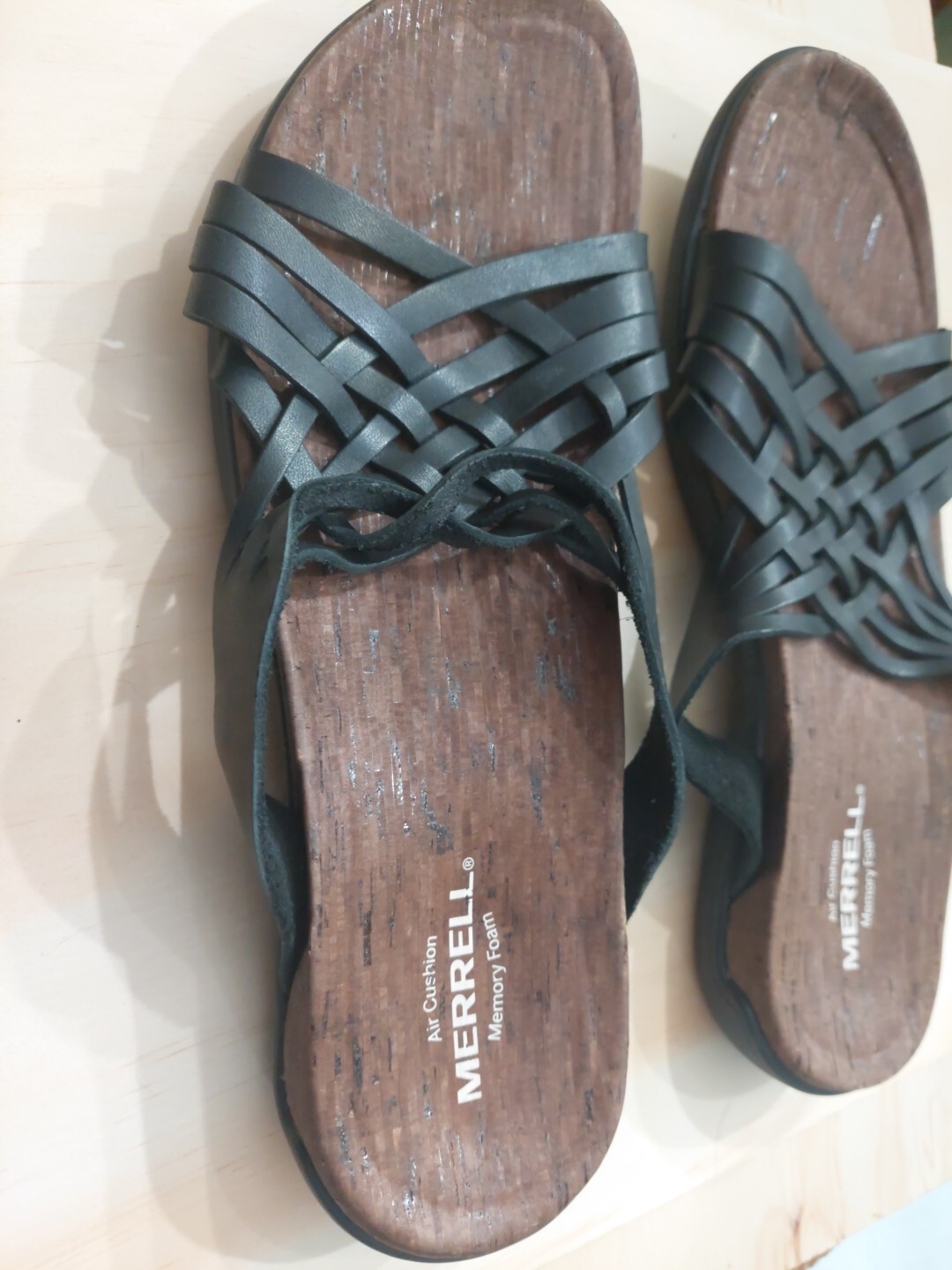 Merrell Sandali dettagliati in pelle intrecciata District Mahana Nero 10