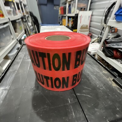 #ad 3M Scotch Buried Barricade Tape 368 Caution Buried Red 1000’ $42.99