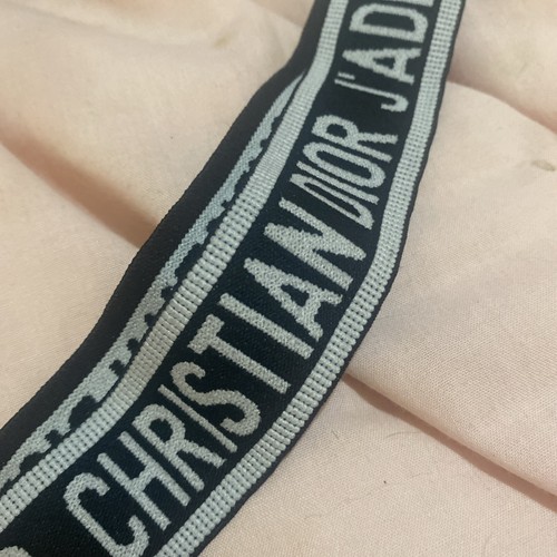 Mid 90s Christian Dior Strechy Belt J’adior Metal Buckle One Size - Picture 4 of 6
