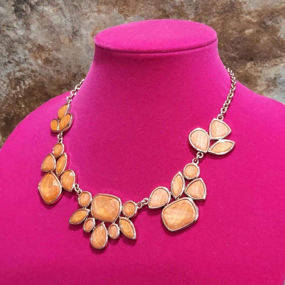 Collar Park Lane Highlight vidrio mandarina oro rosa Foto 3 de 4