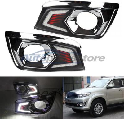 LED DRL Daytime Driving Running Driving Light Kit For Toyota Fortuner 2012-2014