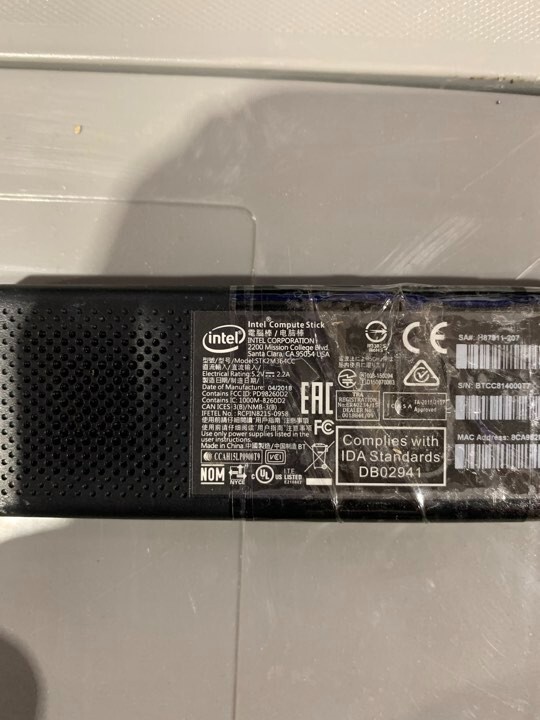 Intel Compute Stick (64 GB, m3-6Y30 , 900 MHz, 4 GB) - STK2M364CC
