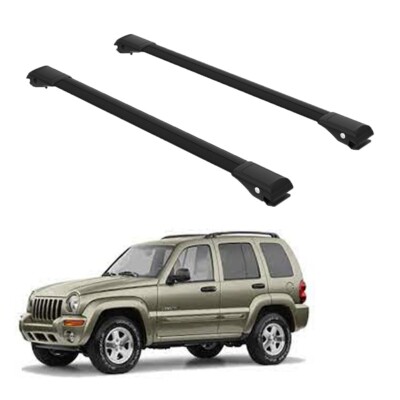 Aerodynamic Black Anodised Aluminium Cross Bar For Jeep