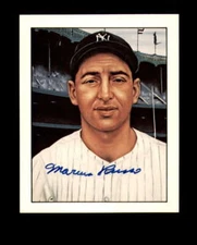 Maruis Russo Signed 1983 TCMA 50 Years of Yankees New York Yankees Autograph
