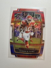 2021 Panini Select #84 Derrick Gore Red&Blue Die-Cut Prizm  Chiefs