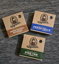 3 BAR SOAP Set - Dr Squatch Pine Tar, Fresh Falls, Wood Barrel Bourbon - NIB
