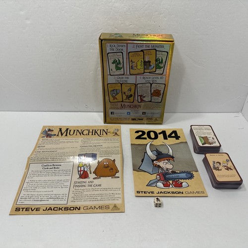 Munchkin Fight the Monsters Card Game Preowned Complete Steve Jackson Games 2015 - Picture 2 of 5