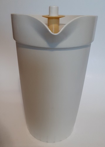 Vintage Tupperware 2 Quart Krug Ernte Gold 800-9 Mandel Druckknopf Deckel - Bild 4 von 8