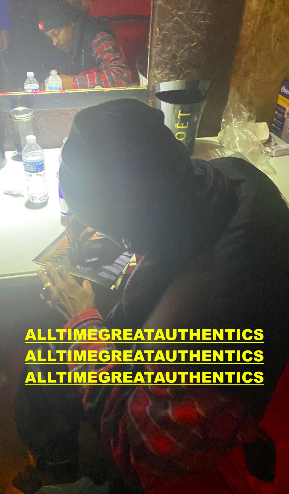 RAKIM THE GOD MC SIGNED 8x10 PHOTO E HIP HOP RAPPER ICON PROOF BECKETT ...