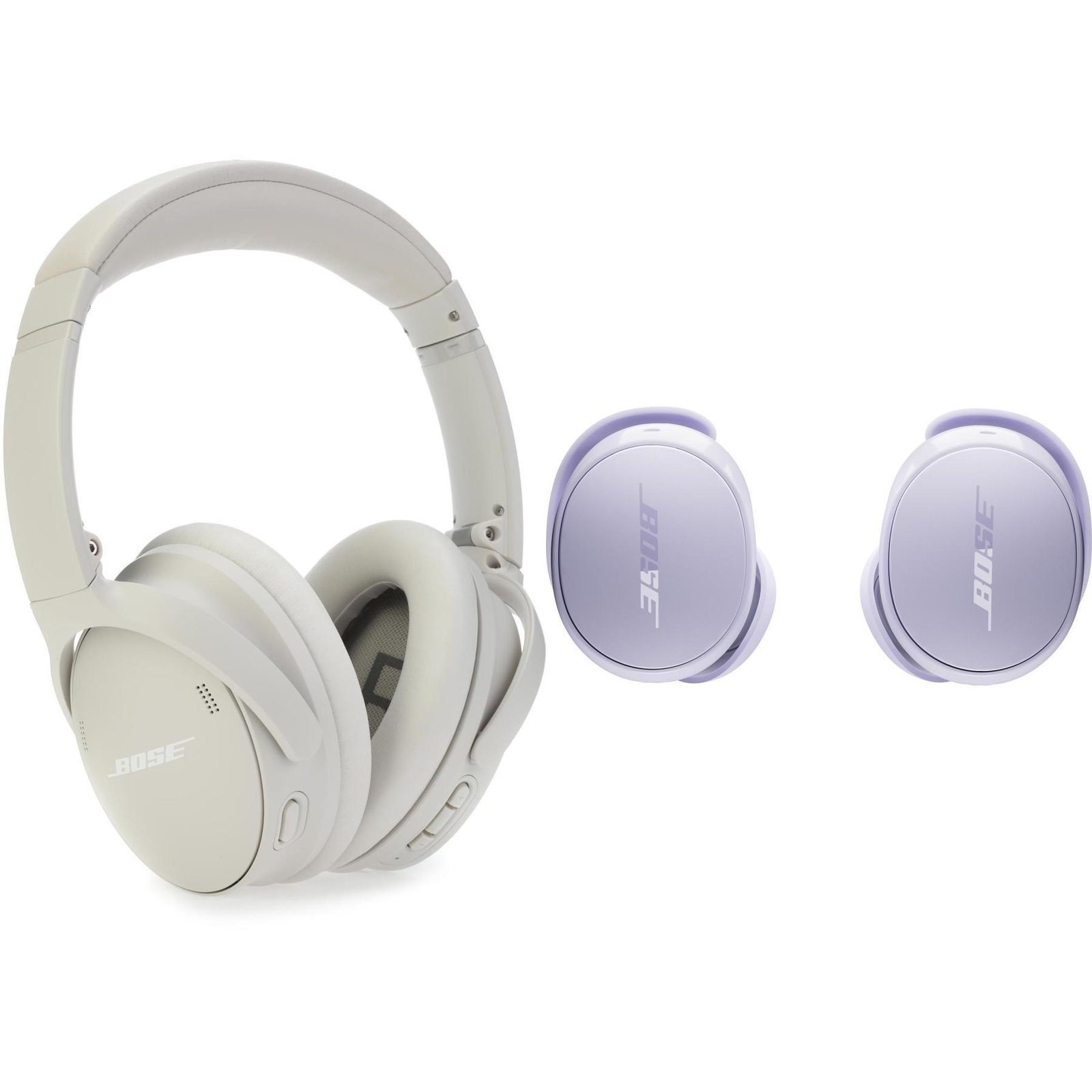 Bose QuietComfort Headphones with Noise-canceling True Wireless Earbuds - White-image