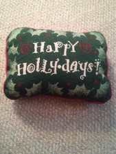 000 Cute Happy Holidays 10x8 Throw Pillow Christmas Decor 