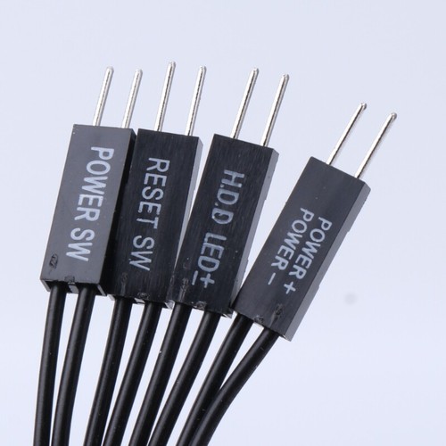 Motherboard HDD LED/PLED/Reset SW Power SW Extension Cable 2Pin Female to Male - Afbeelding 19 van 24