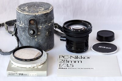 Nikon 28mm PC-NIKKOR Non AI Manual Focus Lens Unused with Case and  Manual