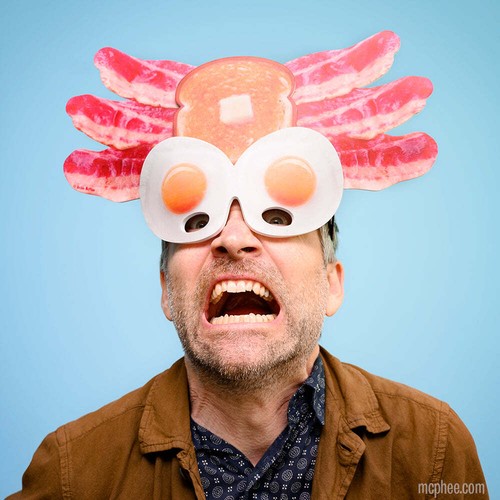 Pagan Breakfast God Mask - Bacon Eggs Toast Costume Party GaG - Archie McPhee - Picture 3 of 4