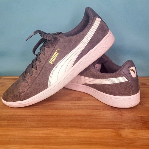 puma suede gray white
