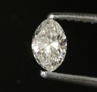 loose .28ct EGL USA certified marquise Natural fancy cut diamond SI3 J estate — photo 5