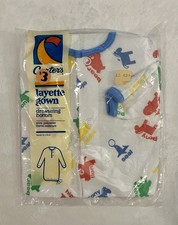 Carter  s Vintage Layette Gown Deadstock New in Package 70  s 80  s Infant