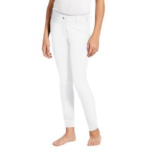 Ariat Youth Tri Factor Full Seat Breeches White