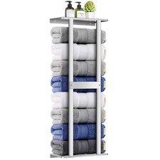 Bathroom Towel Storage Rack, Wall Mounted Bathroom Towel Rack, 30 inch Heavy ...