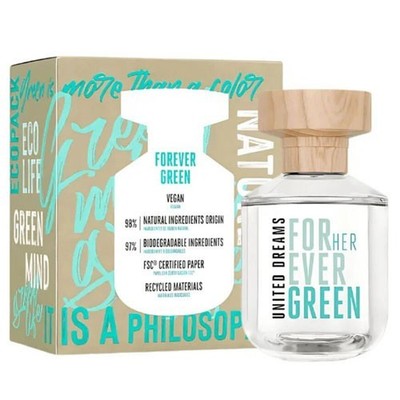 Benetton United Dreams Forever Green Eau De Toilette Spray 2.7 Oz For Women