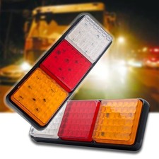 2Pcs Turn Signal Light 108 LED Rear Tail Light Lamps 24V Brake Stop Lights Wa...