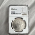 1889 US Morgan Silver Dollar $1 Unc Details Cleaned
