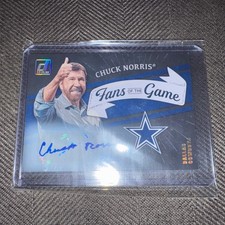 RIP Chuck Norris 2022 Donruss Fans Of The Game Auto Dallas Cowboys