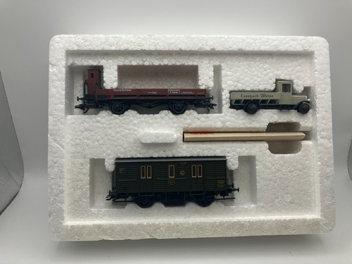 Märklin H0 4509 Güterwagen Set Bauzug DR Leonhard Weiss unbespielt OVP #K255 - Bild 2 von 2