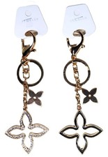 Bling Crystal Flower - Bag Charm Chain - Keychain Key Ring - Car - Tassel