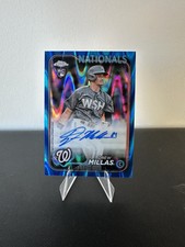 2024 Topps Chrome Drew Millas Blue Ray Wave Refractor Auto /150 #RA-DM (RC)