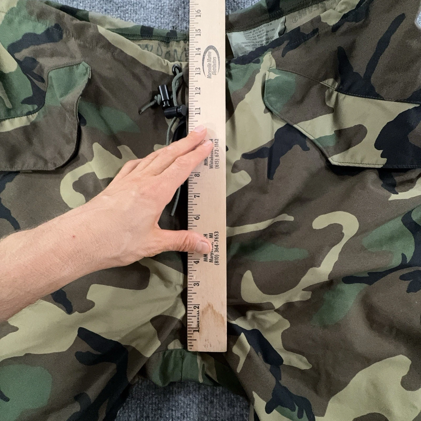 US Military ECWCS Gen 1 Woodland Camo Cold Weather Parka Jacket Pants Set Large - product detail image 18