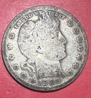 1906 US Barber SILVER Quarter "Philadelphia" Mint! VG! Old US Coin!