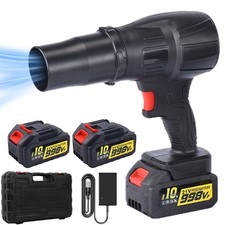 2 Battery Cordless Leaf Blower Turbo Fan Electric Handheld Air Blower 180000 RPM