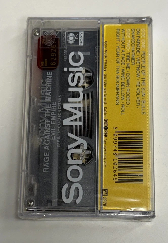RAGE AGAINST THE MACHINE - EVIL EMPIRE (1996) CASSETTE SEALED MADE IN TURKEY - Image 2 of 2