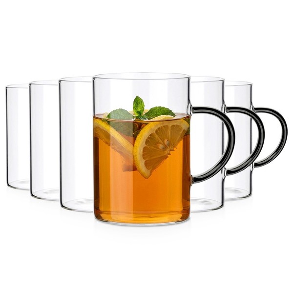 TrinkgläSer Kaffeetassen TeegläSer 6Er Set 290Ml Schwarzer Henkel Vilde-image