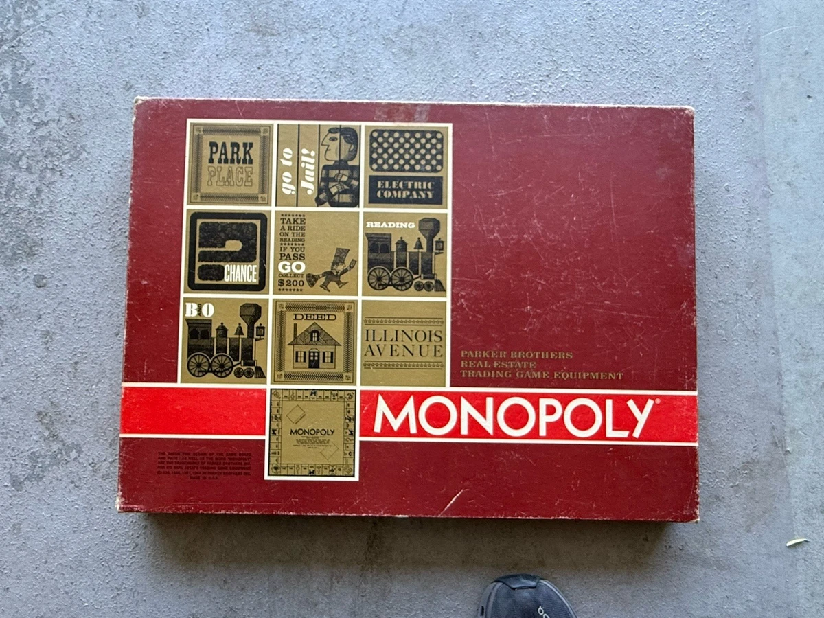 Monopoly Board 1964 Vintage Manufacture Board & Traditional Games