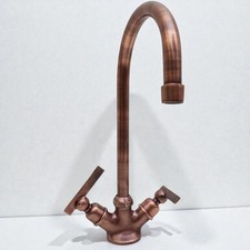 Handmade Copper Kitchen Faucet, Solid Copper Artisan Water Tap