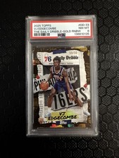 2025-26 Topps the Daily Dribble VJ Edgecombe #DD-33 Gold Rainbow /50 (RC)