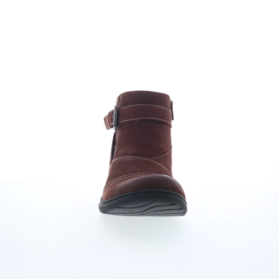 Clarks Carleigh Dalia bottillon pour femmes en nubuck rouge - Photo 3/4