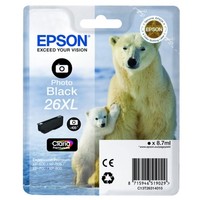 Original Epson 26XL T2631 C13T26314012 C13T26314022 Tinte Photo Schwarz