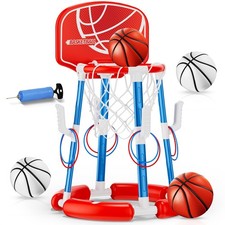 Floating Pool Basketball Hoop with Backboard Set